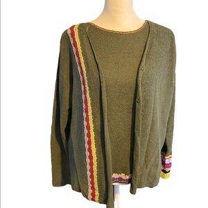 CAROL horn sweater set no size label attached